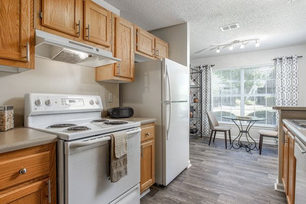 kitchen at Monterey Village Apartments