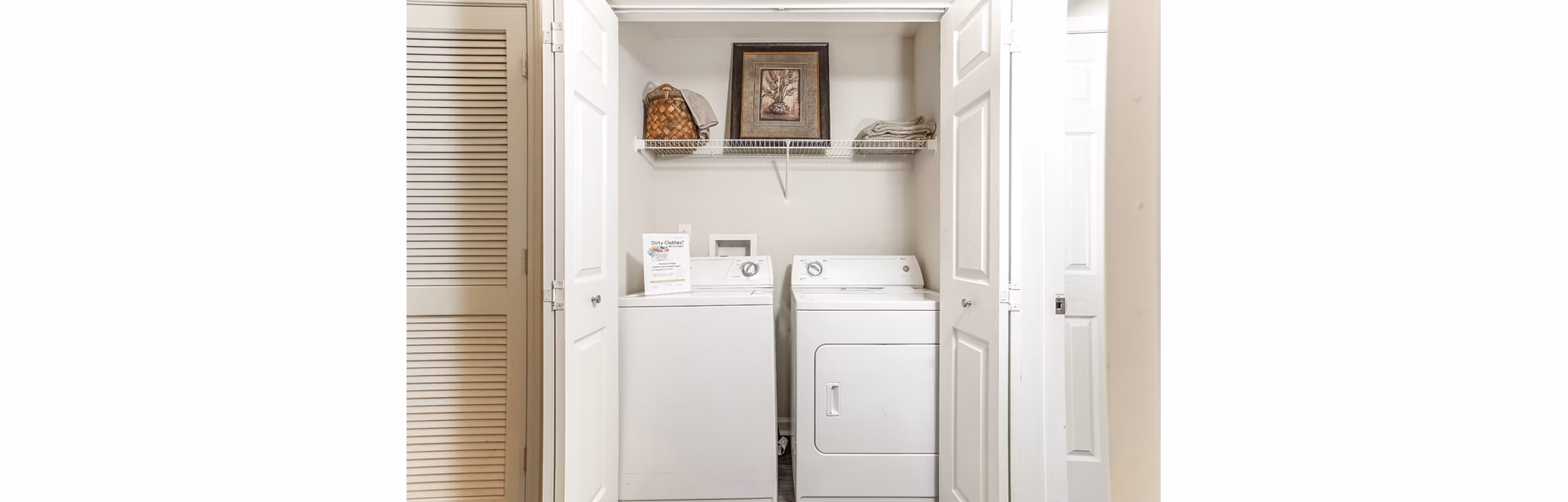 laundry room at Monterey Village Apartments