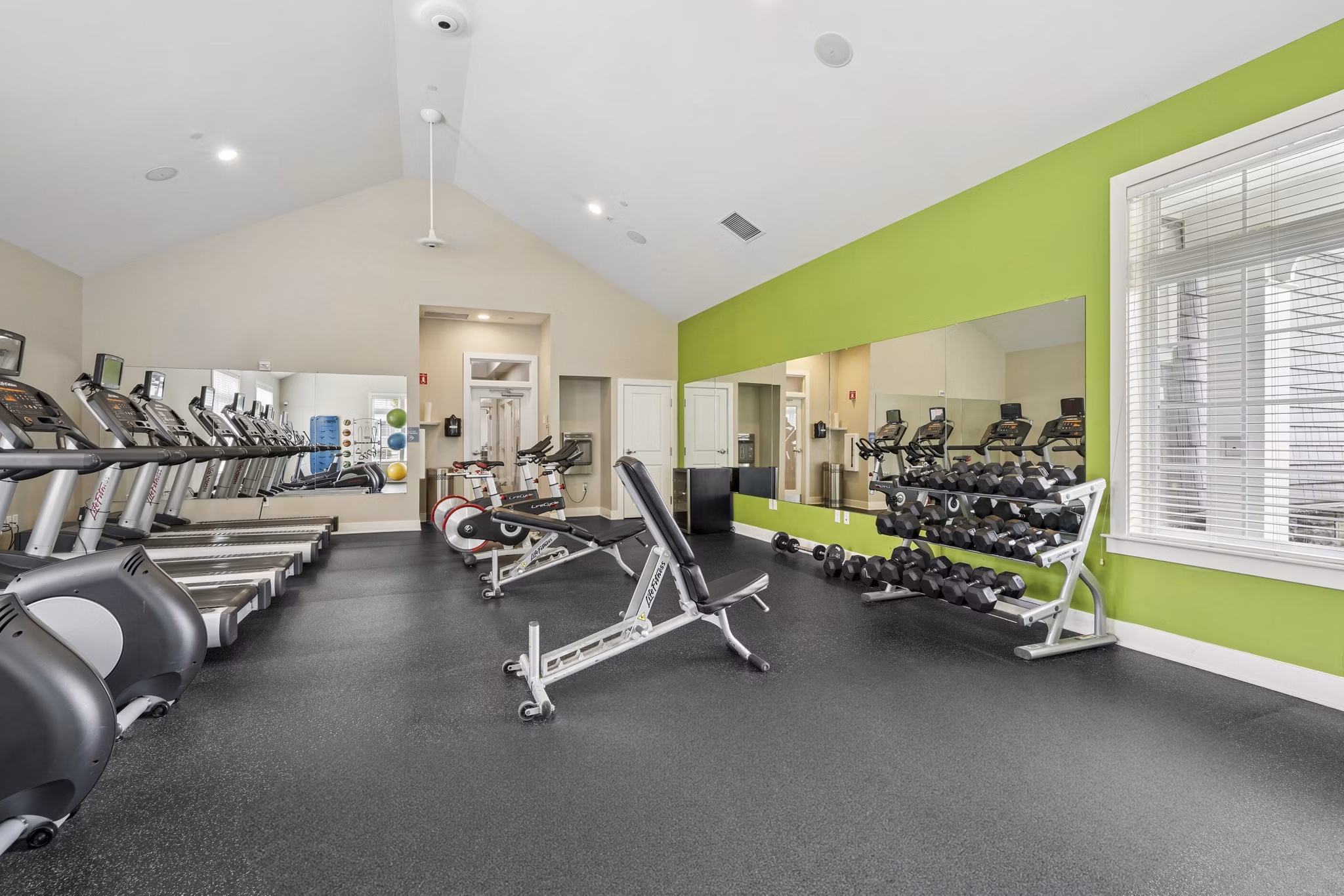 fitness center at Parc Westborough Apartments