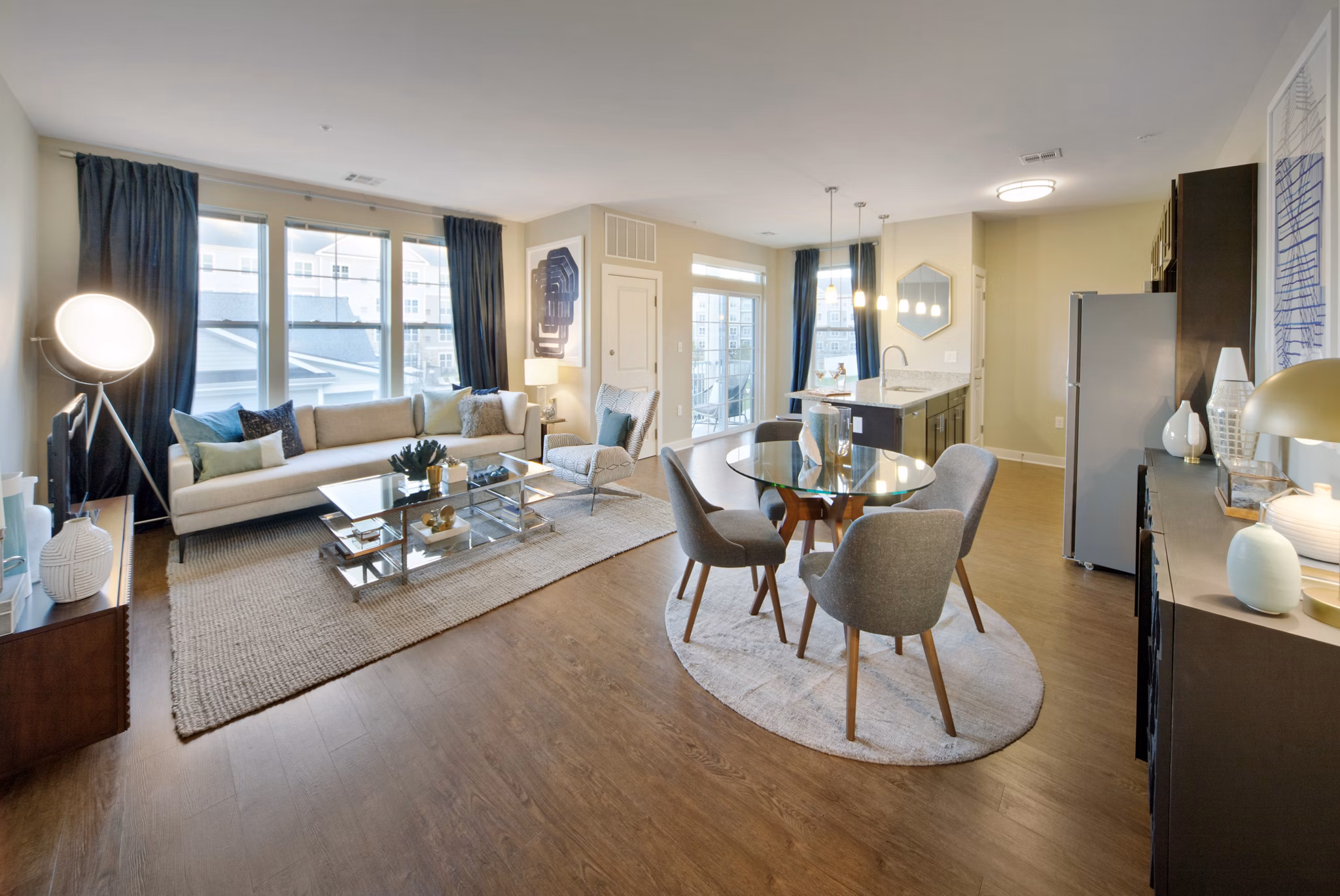 living room at Parc Westborough Apartments