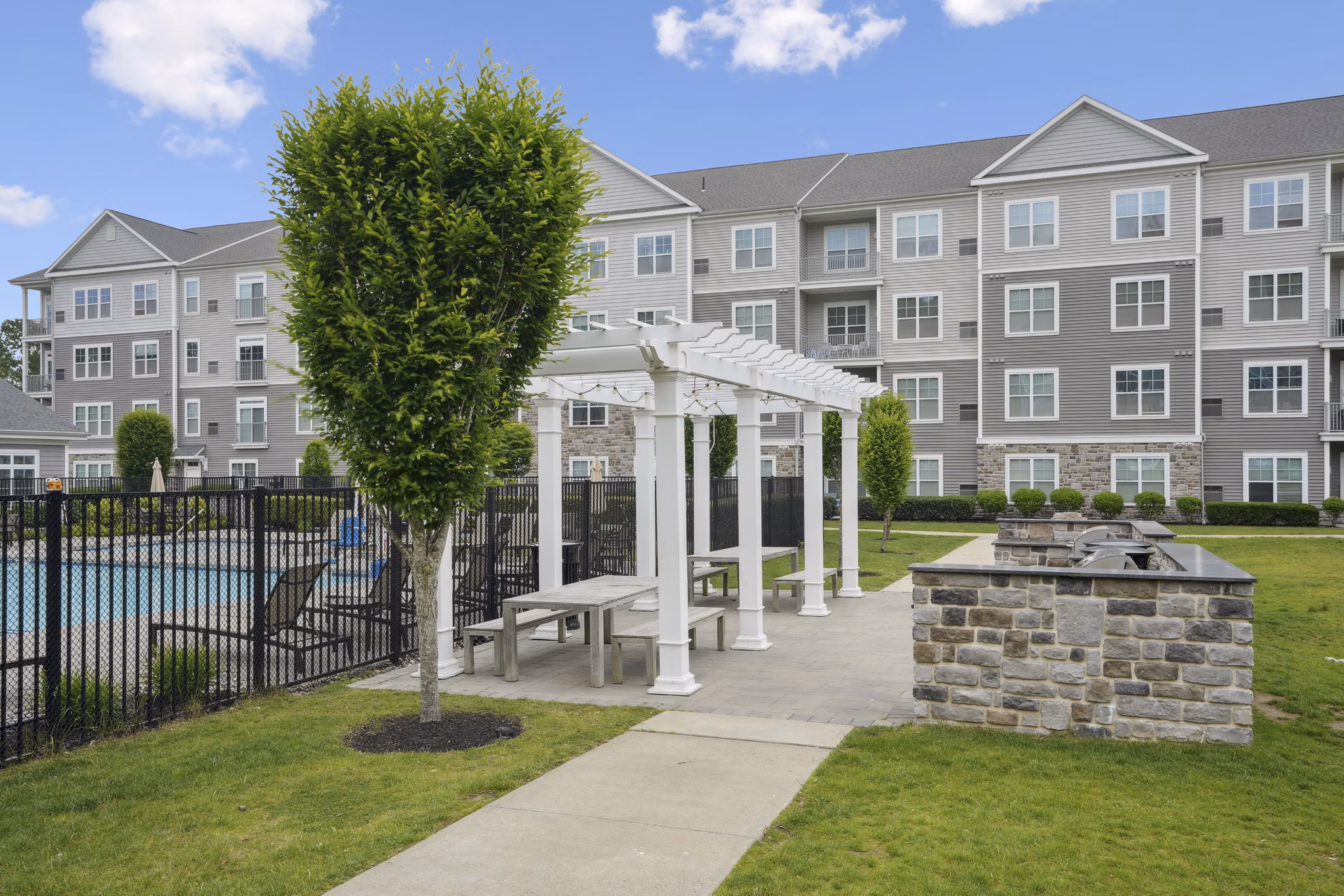 patio at Parc Westborough Apartments