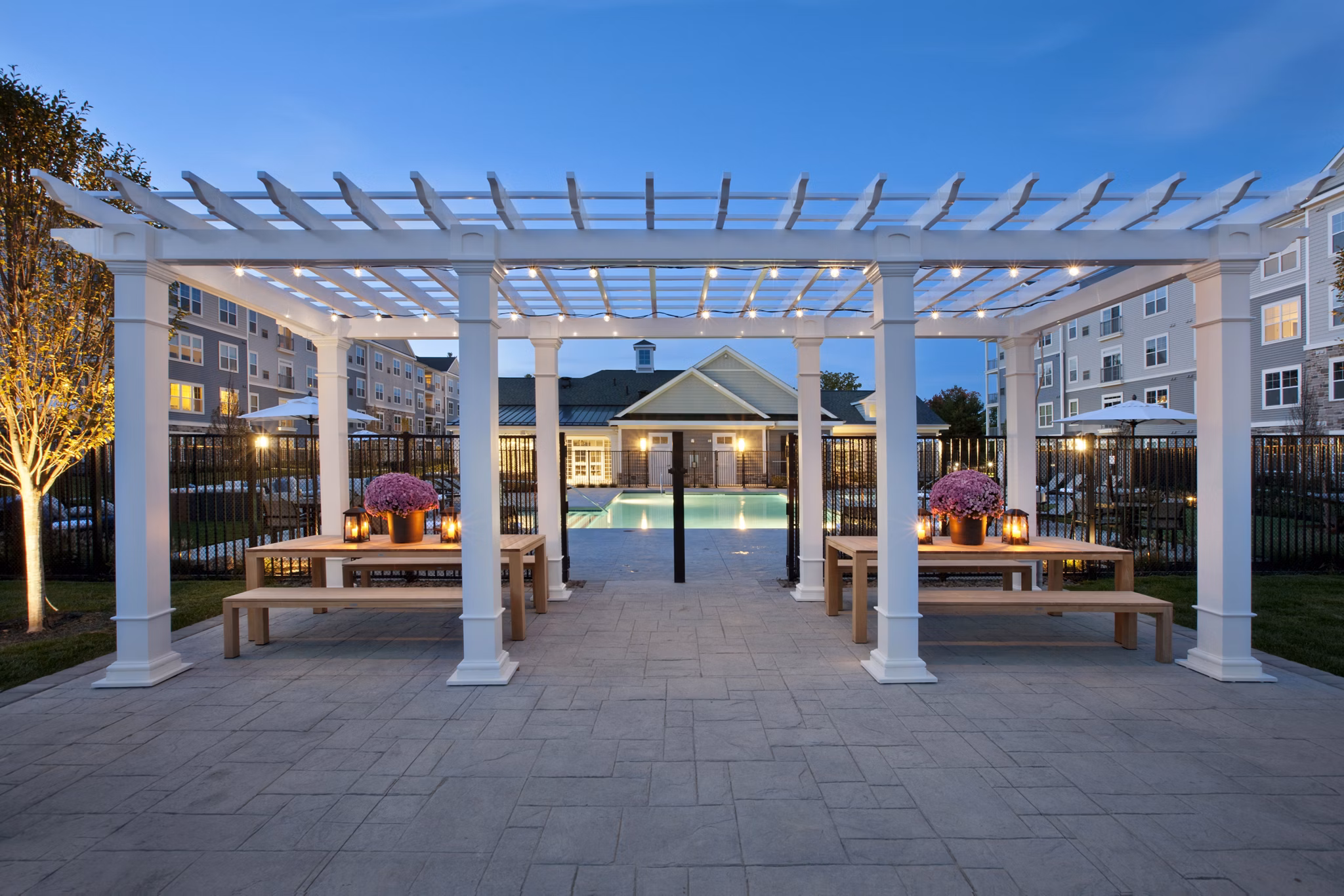 patio at Parc Westborough Apartments