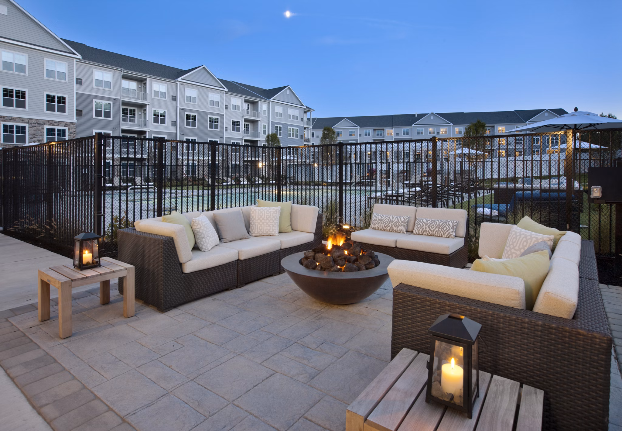 patio at Parc Westborough Apartments