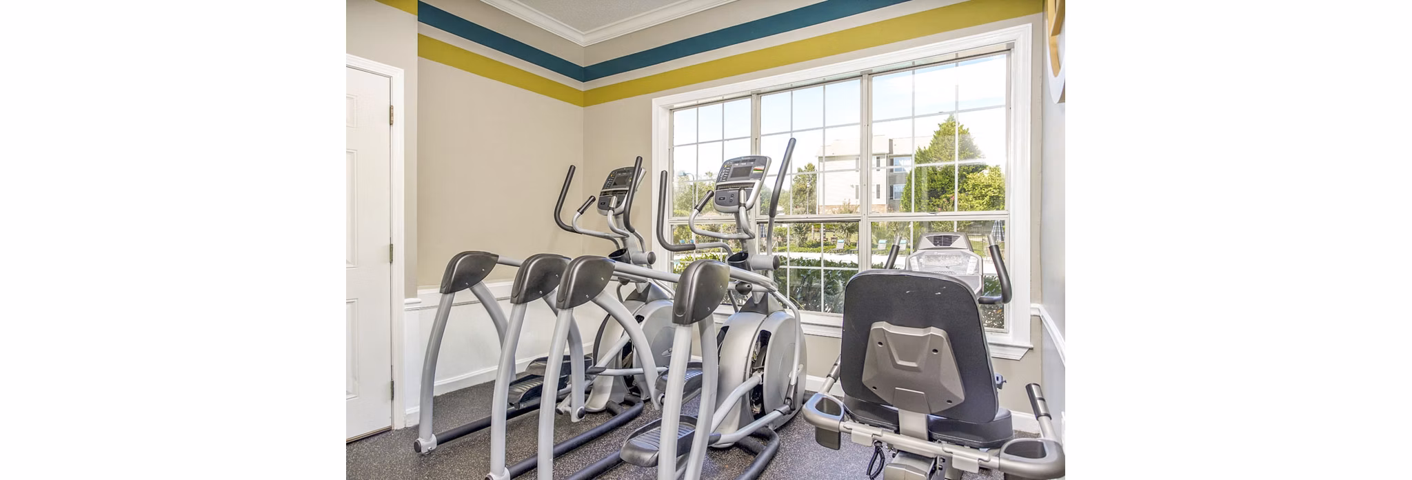 fitness center at Eastwood Village Apartments