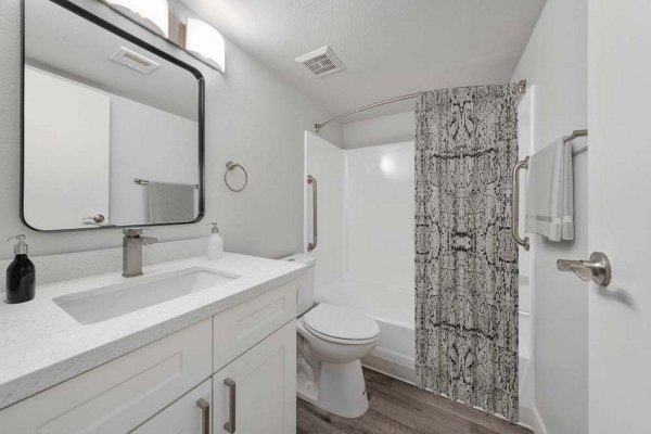 bathroom at Newport Apartments
