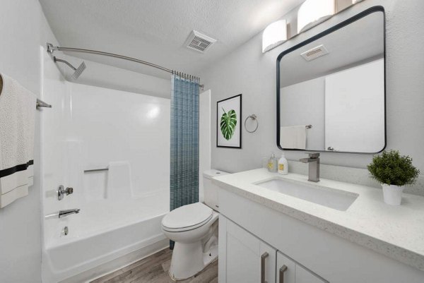 bathroom at Newport Apartments