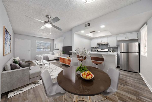 dining room at Newport Apartments