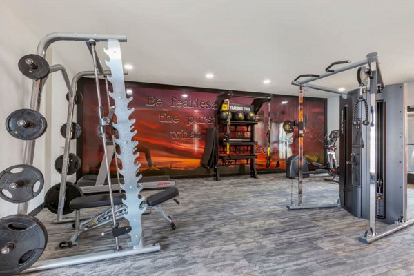 fitness center at Newport Apartments