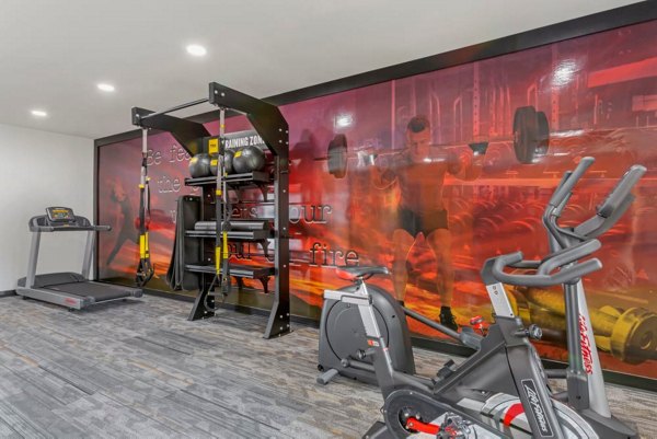 fitness center at Newport Apartments