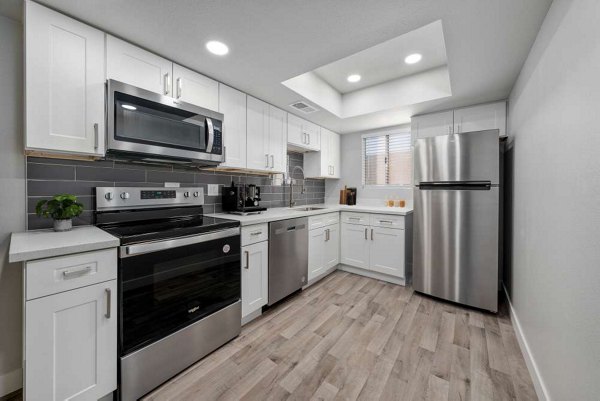 kitchen at Newport Apartments