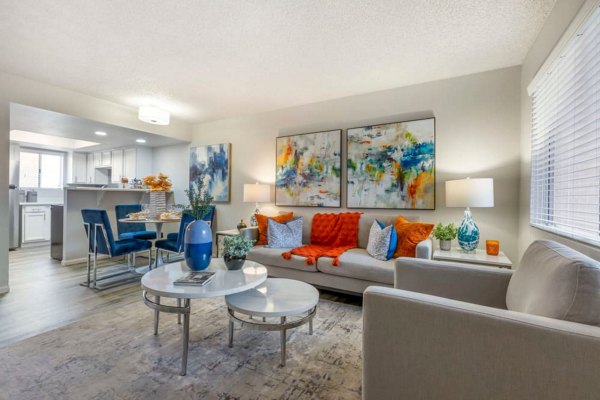living room at Newport Apartments