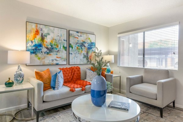 living room at Newport Apartments