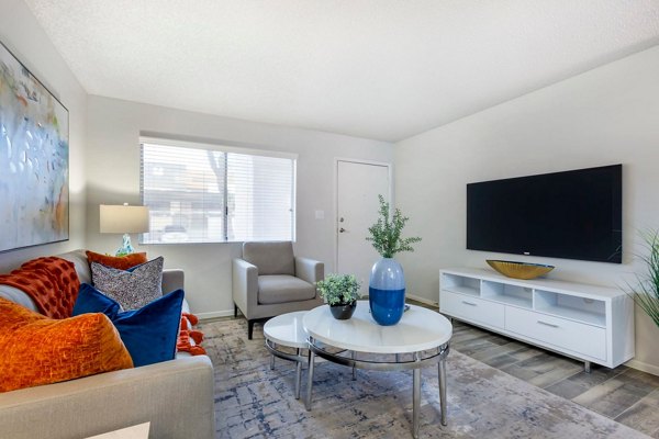 living room at Newport Apartments