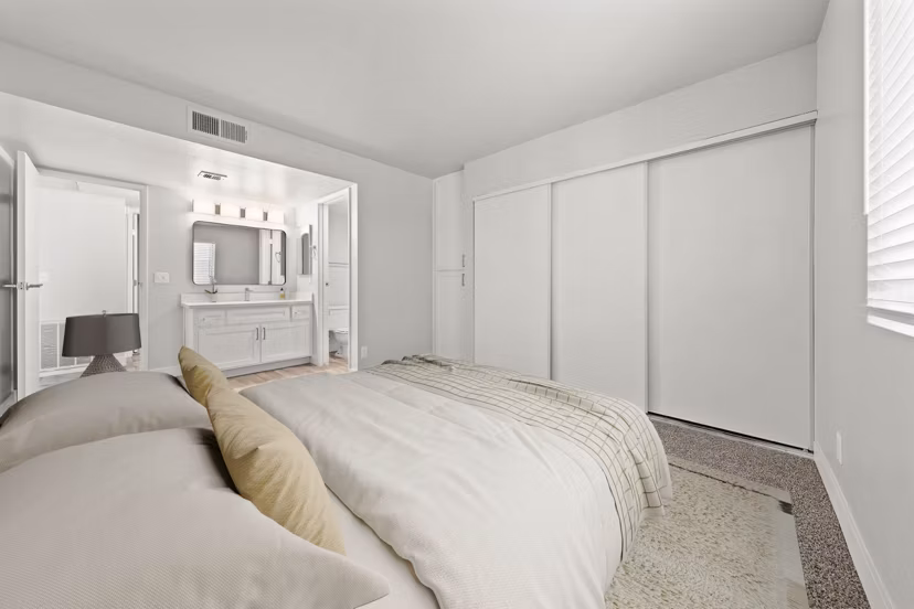 bedroom at Station 21 Apartments