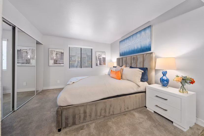 bedroom at Station 21 Apartments