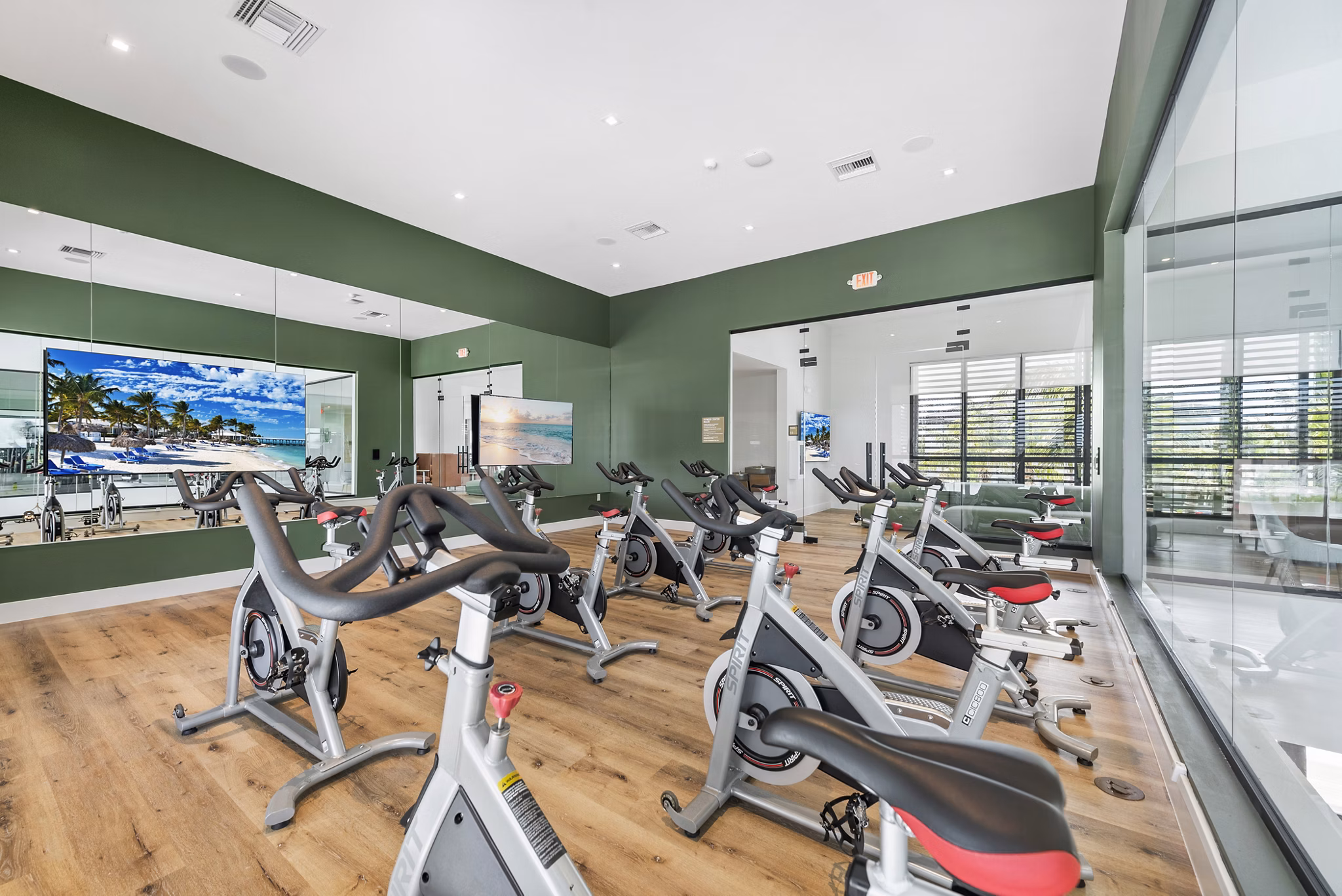 fitness center at Natura Gardens Apartments 