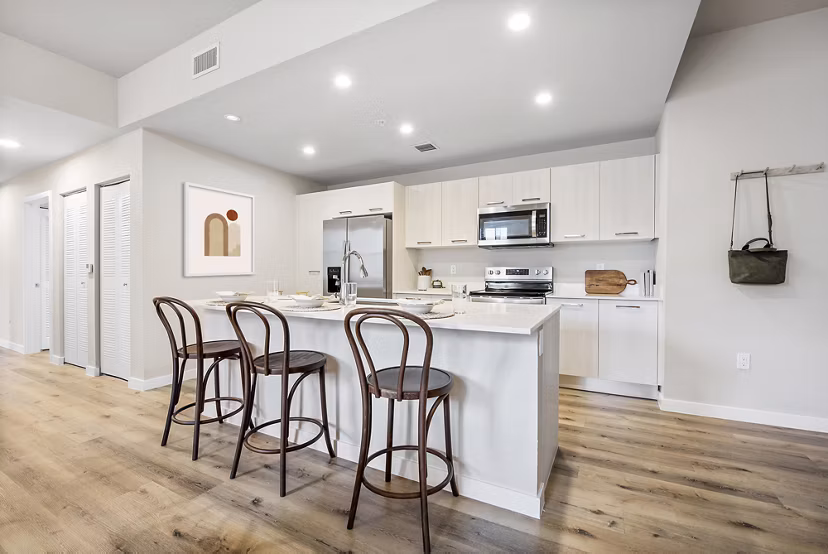 kitchen at Natura Gardens Apartments 
