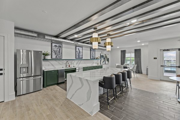 dining room at North Park Landing Apartments 