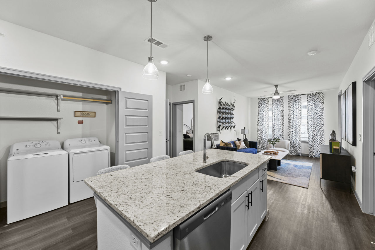 Laundry room at North Park Landing