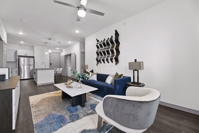 living room at North Park Landing Apartments 