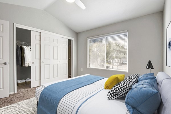 bedroom at The Catherine Apartments