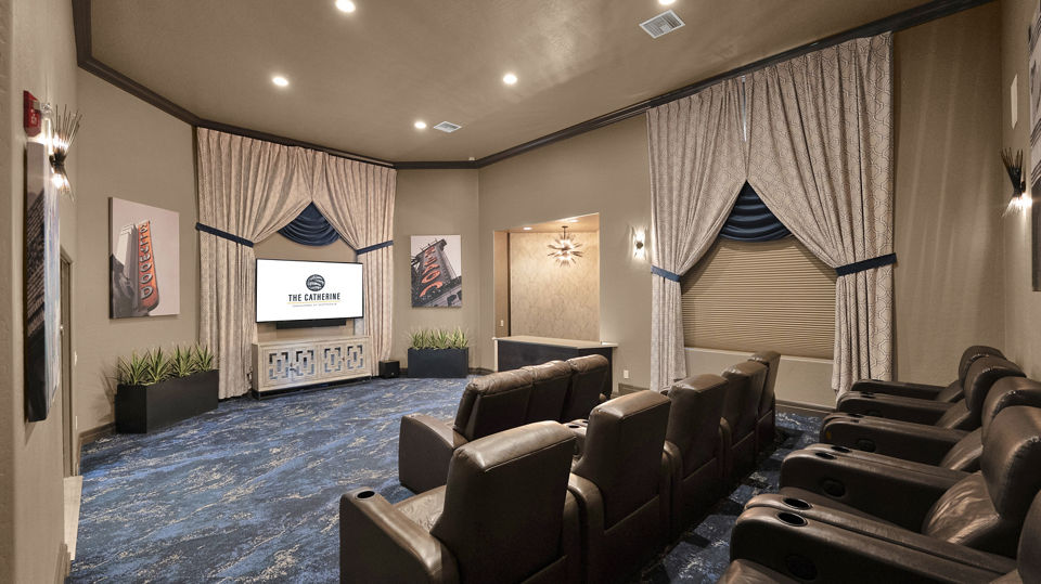 theater at The Catherine Apartments