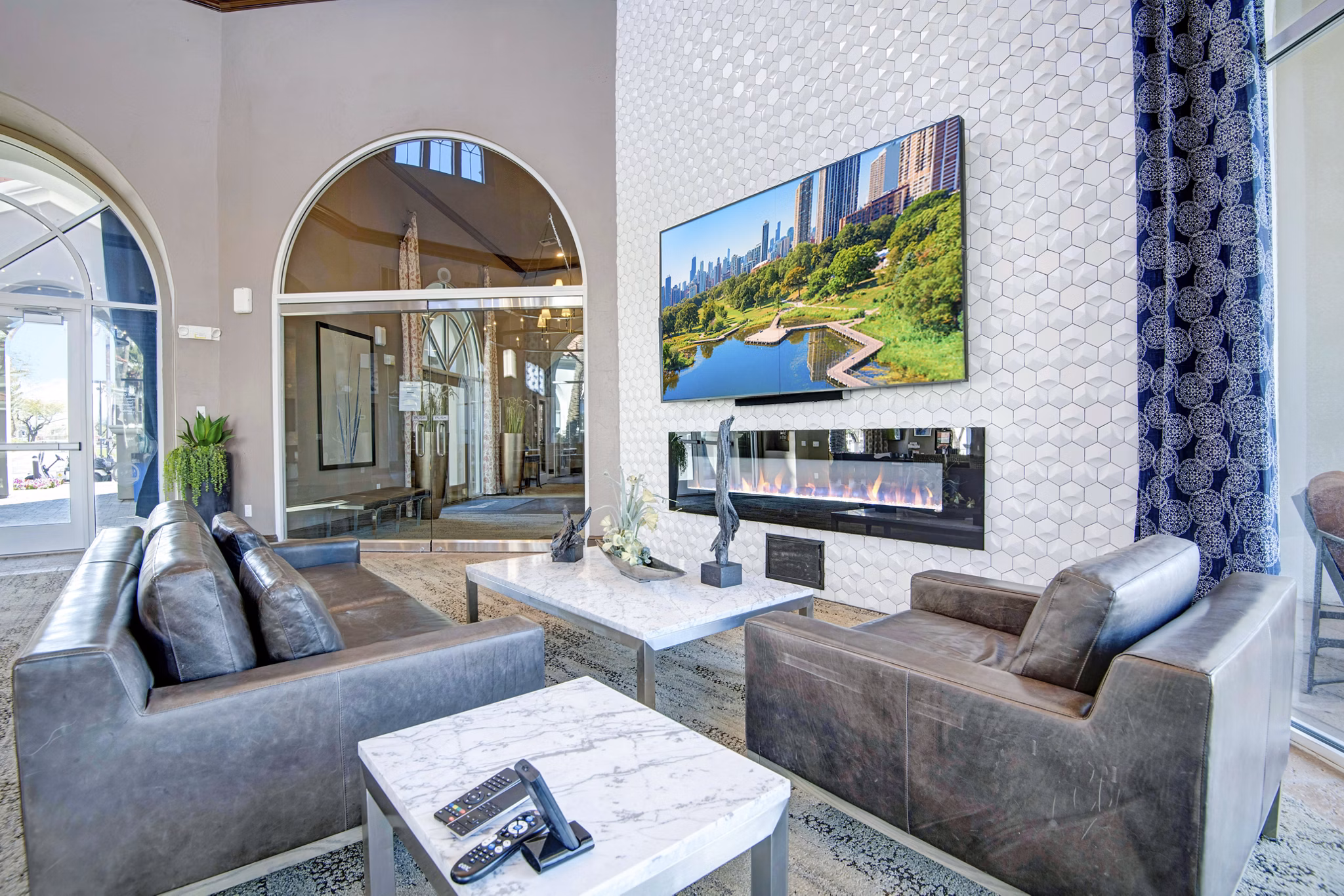 clubhouse at The Academy Apartments
