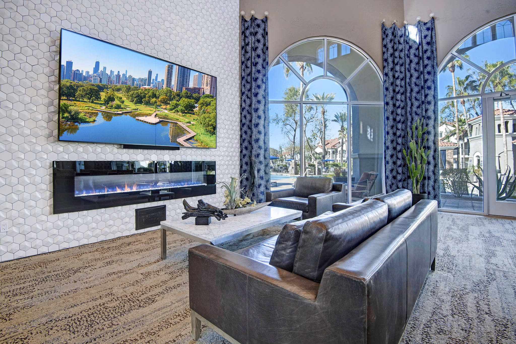 clubhouse at The Academy Apartments
