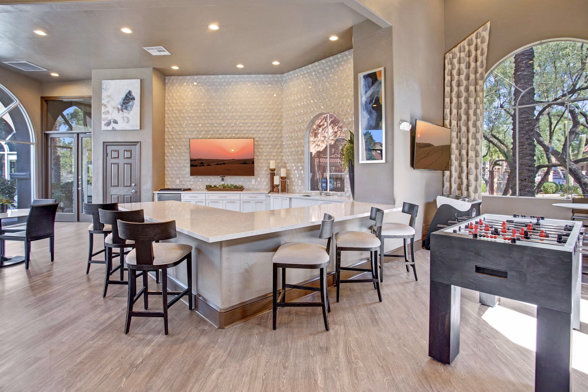 clubhouse at The Academy Apartments