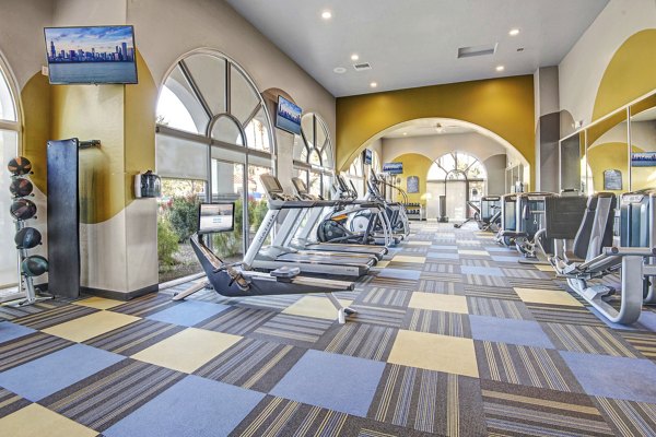 fitness center at The Catherine Apartments