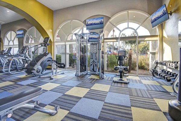fitness center at The Catherine Apartments