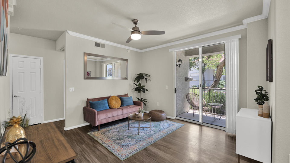 living room at The Catherine Apartments
