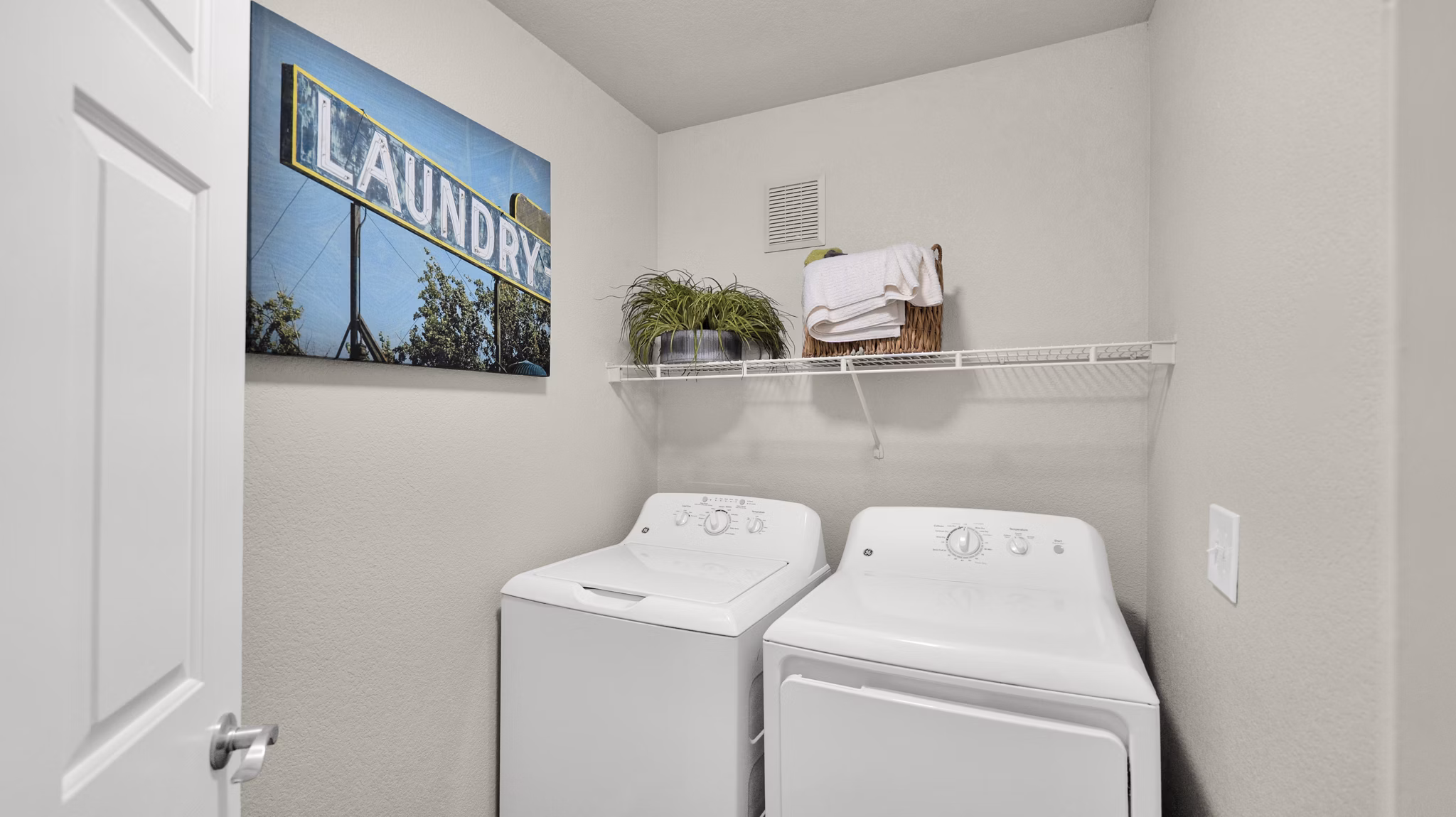 laundry room at The Catherine Apartments