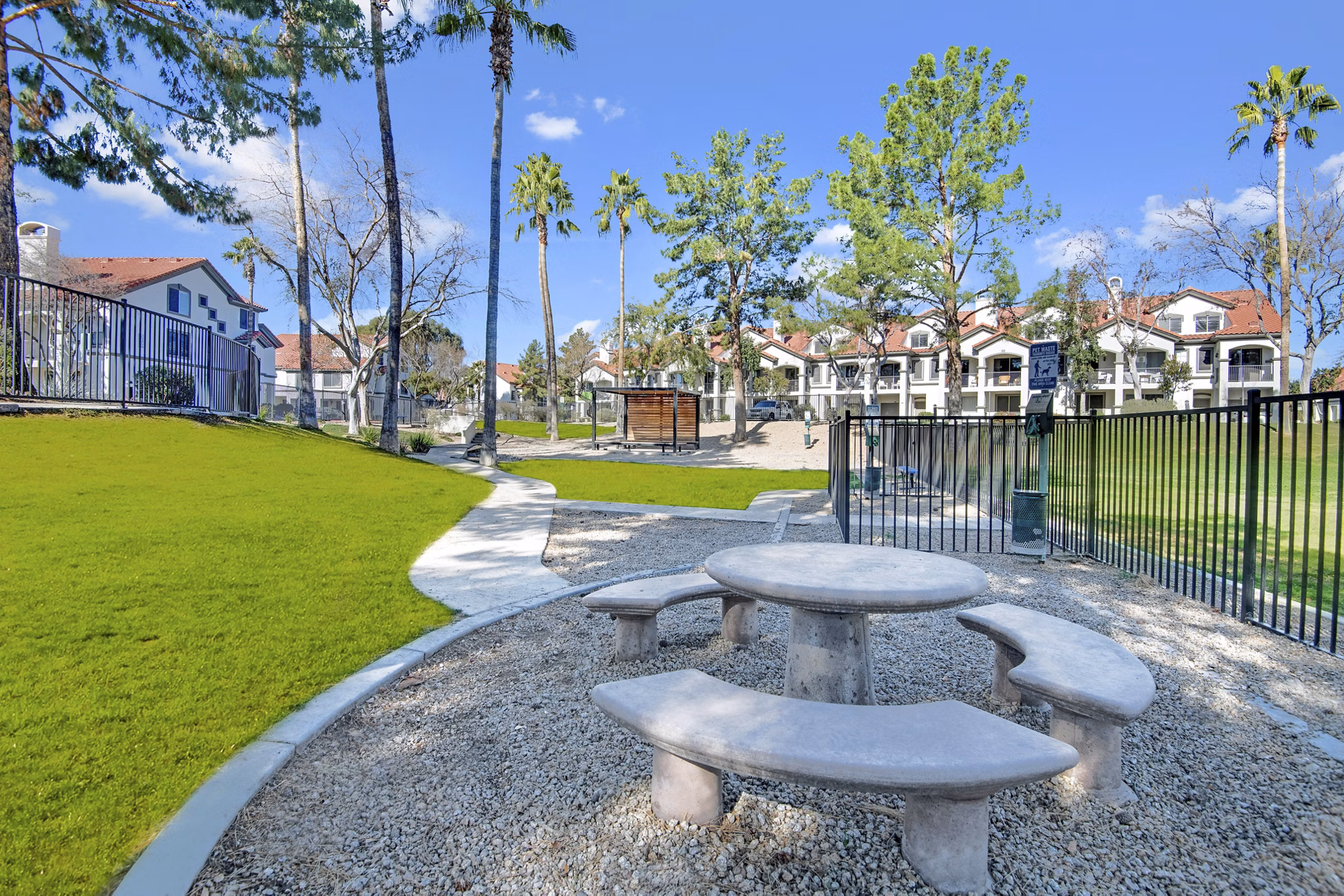 dog park at The Catherine Apartments