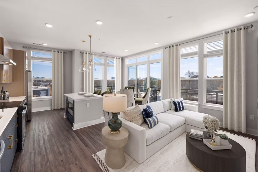 living room at Broadstone West End Apartments 
