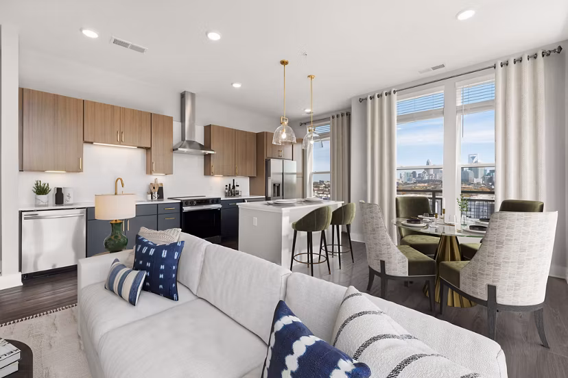 living room at Broadstone West End Apartments 
