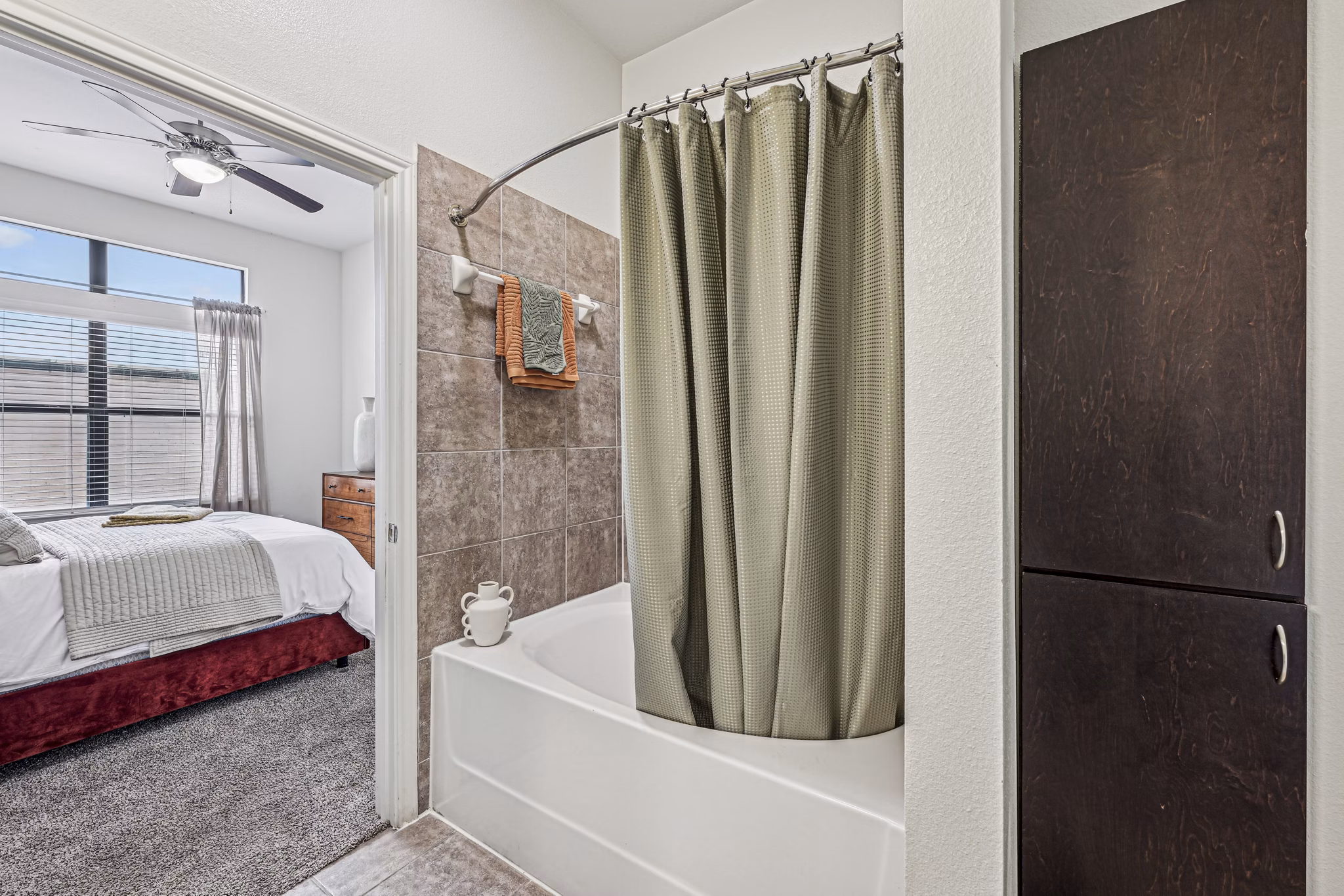 bathroom at Haven at Main Apartments