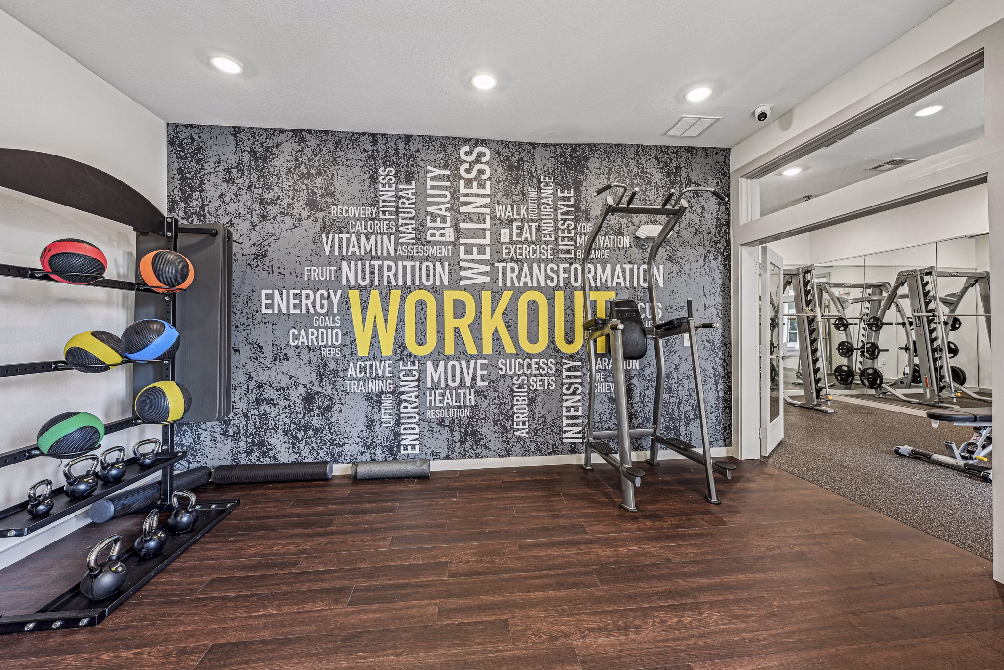 fitness center at Broadstone Strata Apartments