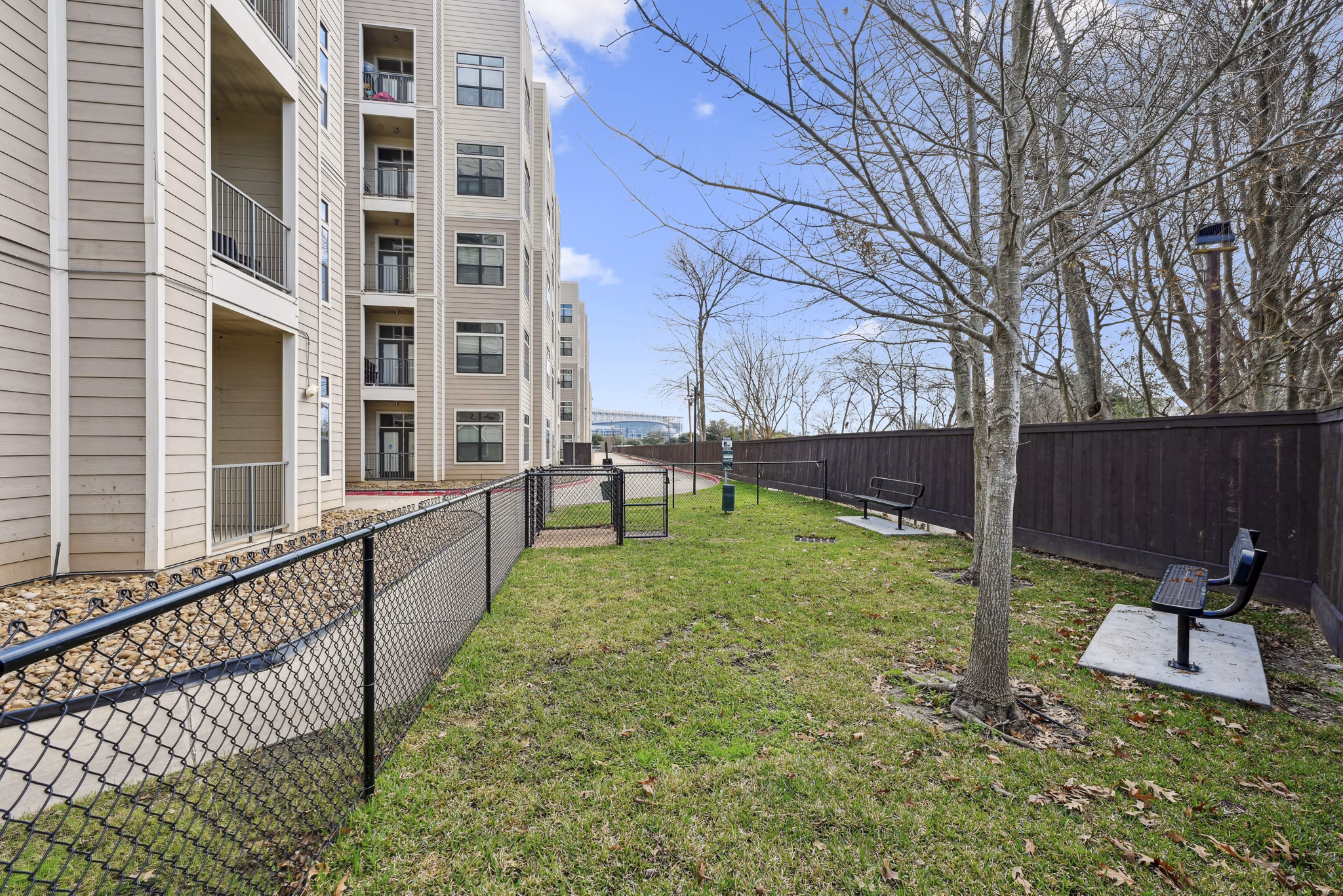 dog park at Haven at Main Apartments