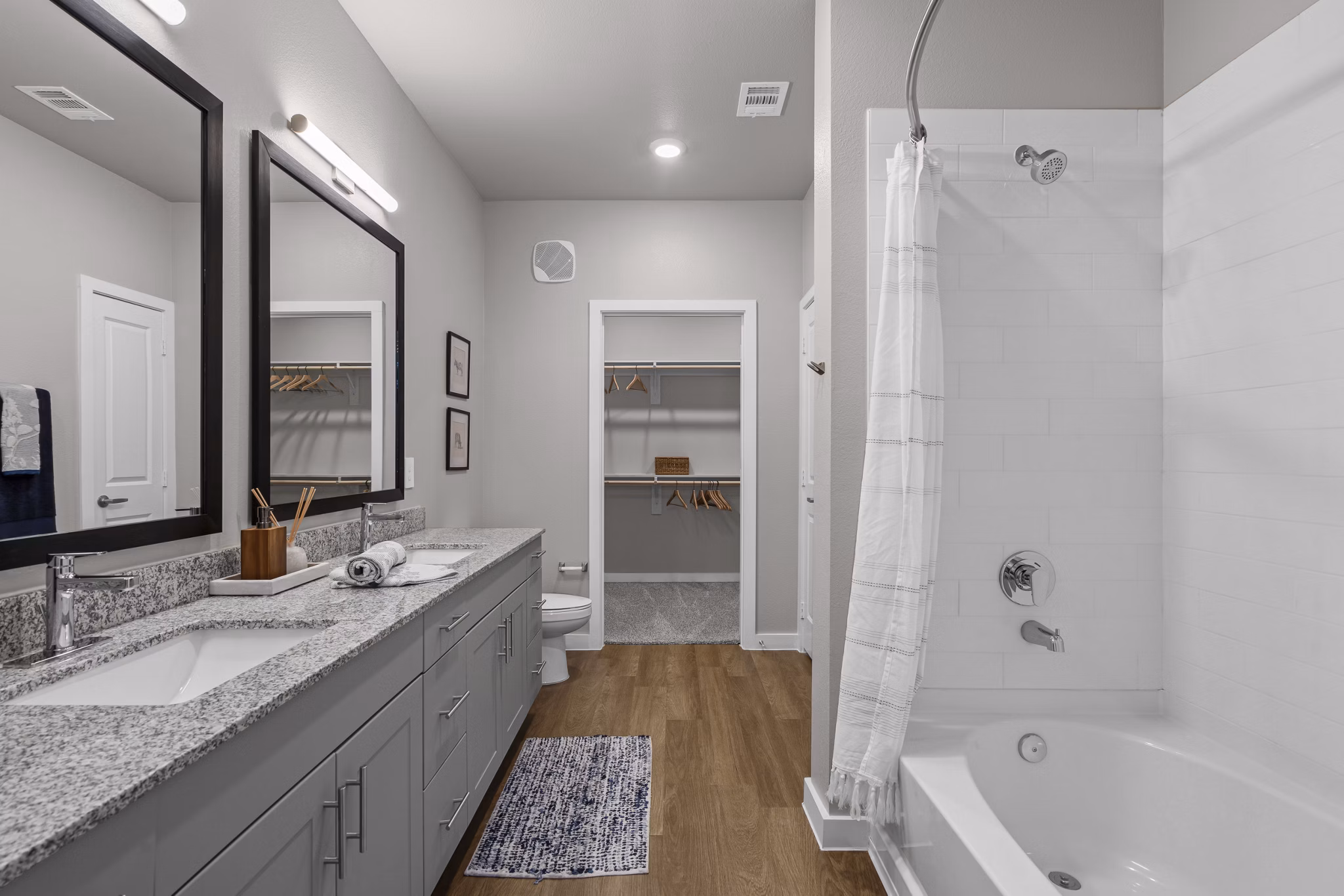 bathroom at Peak at 1385 Apartments
