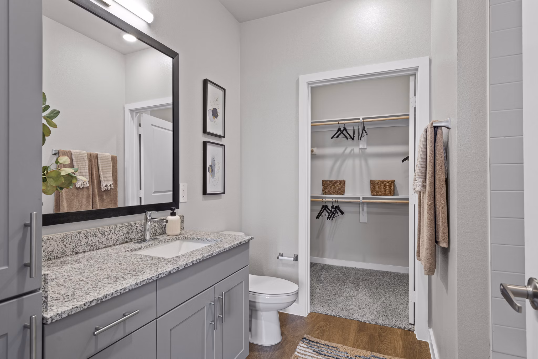 bathroom at Peak at 1385 Apartments