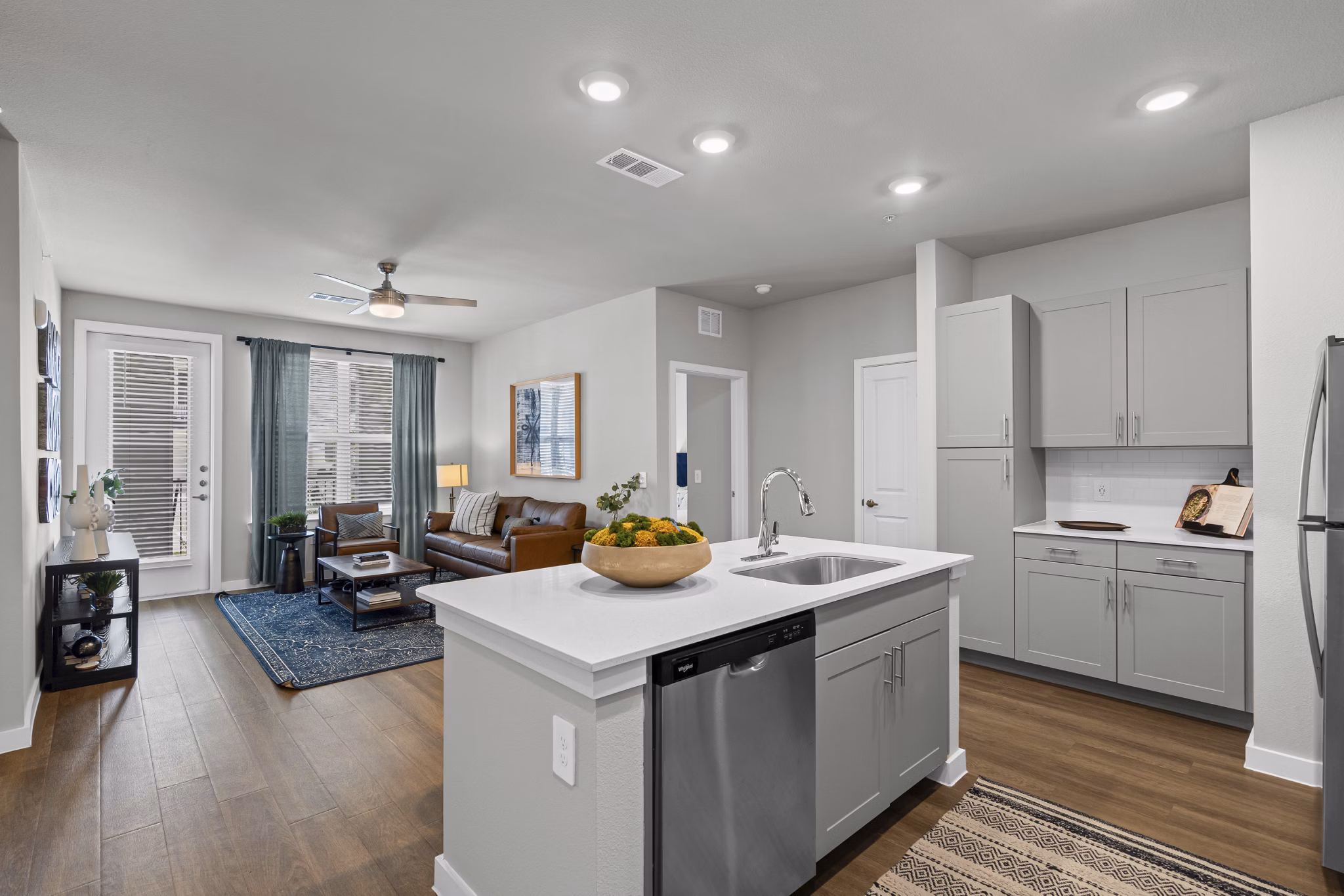 kitchen at Peak at 1385 Apartments