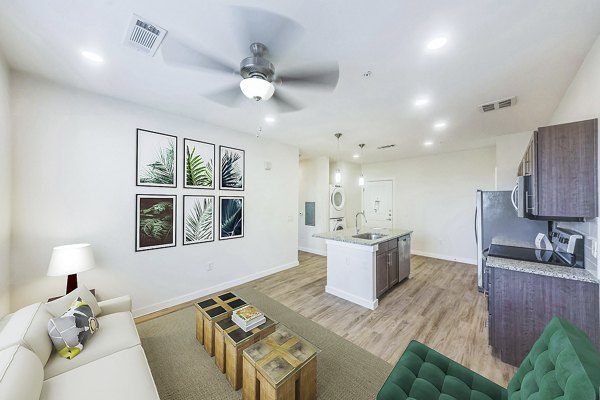 living room at Summit at Renaissance Park Apartments