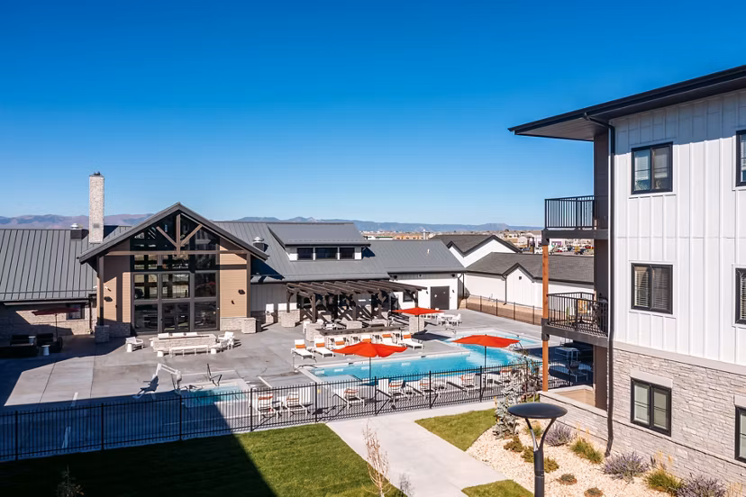 building at Solace at the Ranch Apartments