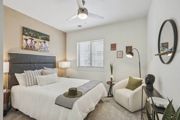 bedroom at Solace at the Ranch Apartments