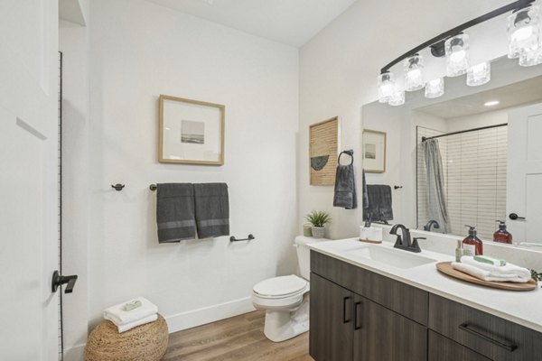 bathroom at Solace at the Ranch Apartments