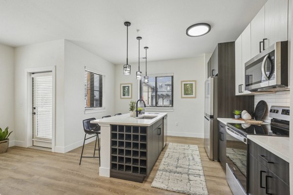 kitchen at Solace at the Ranch Apartments