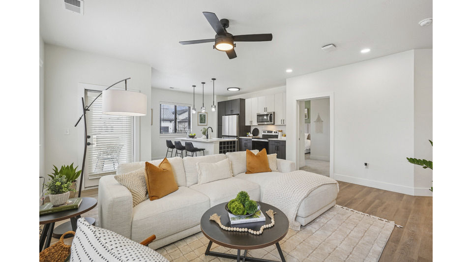 living room at Solace at the Ranch Apartments