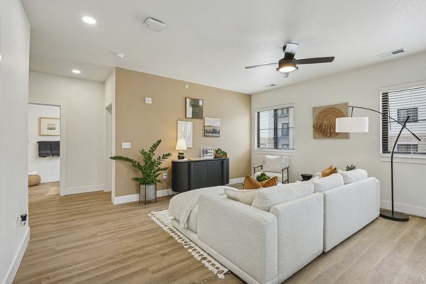 living room at Solace at the Ranch Apartments