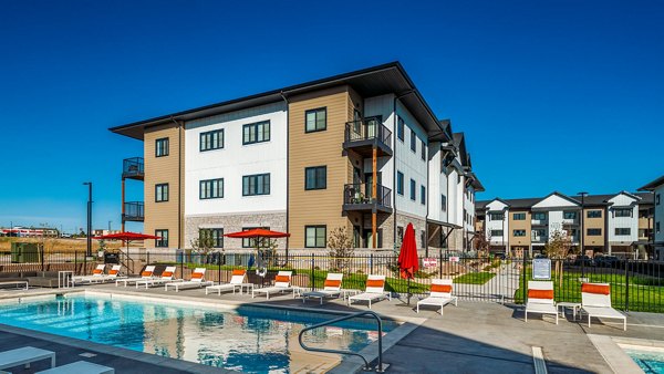 pool at Solace at the Ranch Apartments